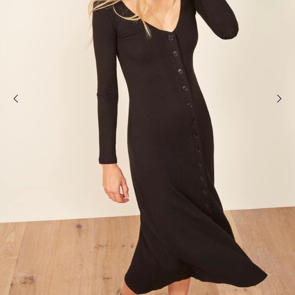 Brand New! Reformation Ella Dress Black